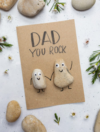 "You Rock" - Vatertagskarte basteln