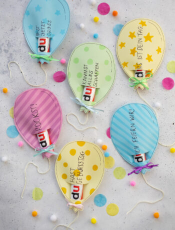 Duplo Vorlage zum Geburtstag: Luftballon Banderole