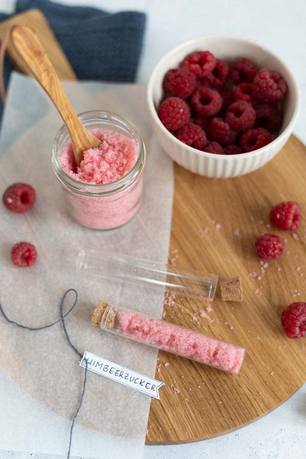 Himbeerzucker selber machen - Zucker mit Geschmack