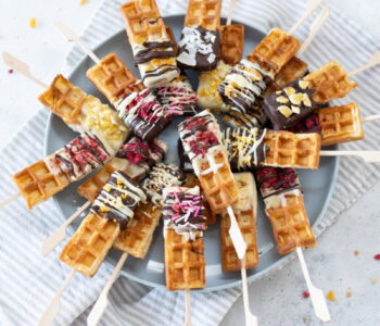 Waffeln am Stiel / Waffel Lollies einfach selber machen