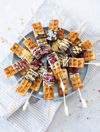 Waffeln am Stiel / Waffel Lollies einfach selber machen