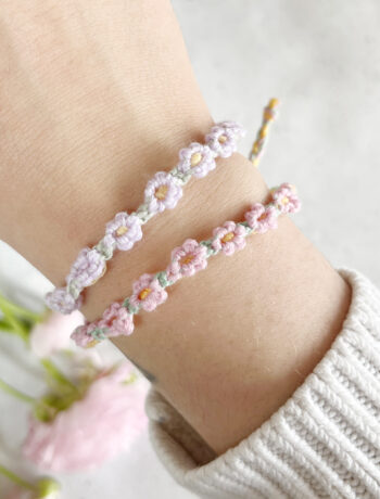 Blumenarmband als Freundschaftband knüpfen