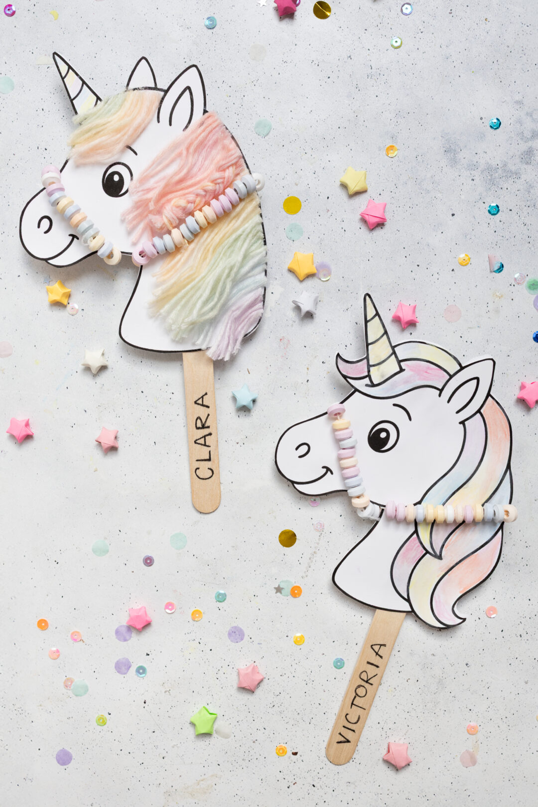 DIY Einhorn Einladungskarten selber machen