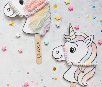 DIY Einhorn Einladungskarten selber machen