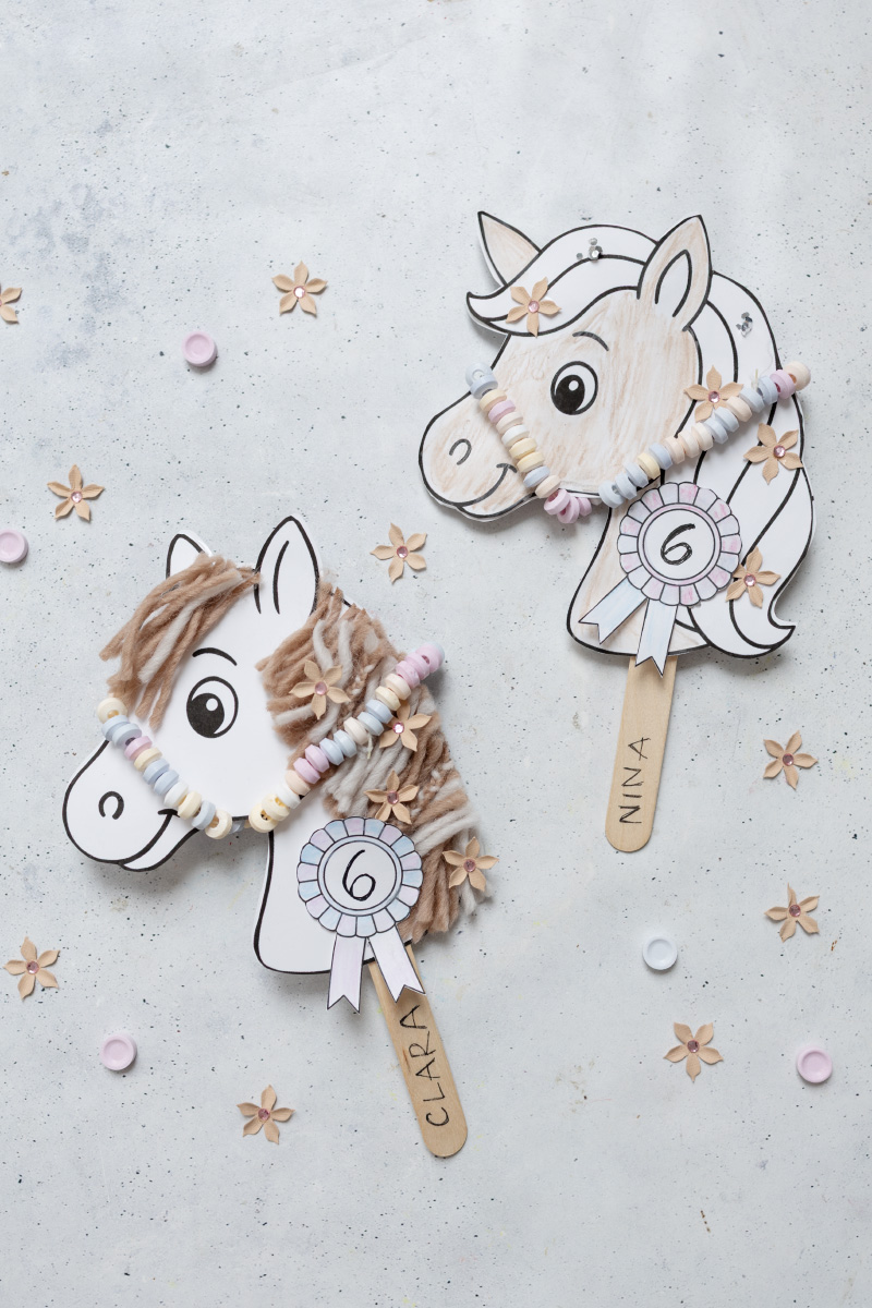 DIY Pferde Einladung für den Kindergeburtstag basteln