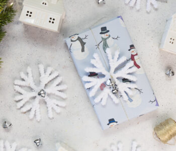 DIY Schneeflocken-Anhänger basteln