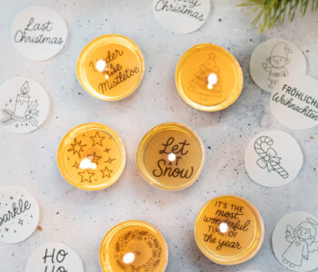 Teelicht-Botschaften