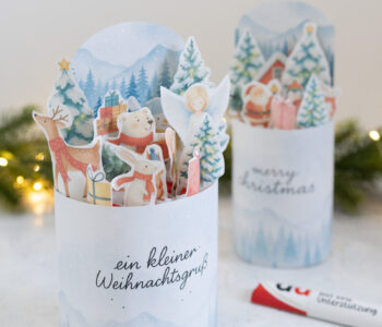 Duplo Banderole für Verpackung für Weihnachten mit Vorlage zum Ausdrucken