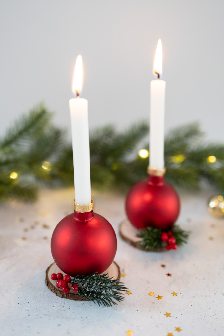 Christbaumkugel-Kerze