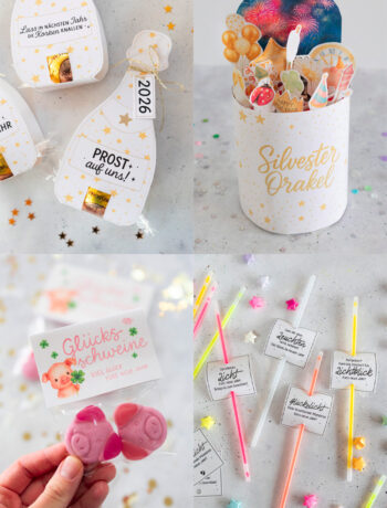 Silvester DIYs zum Ausdrucken & Verschenken – schnelle Bastelideen für den Jahreswechsel