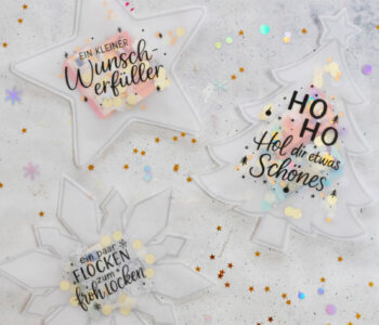 Weihnachtliche Schüttelkarten zum Verschenken von Geld und Gutscheinen