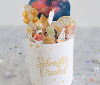 Duplo Banderole für Verpackung für Silvester mit Vorlage zum Ausdrucken