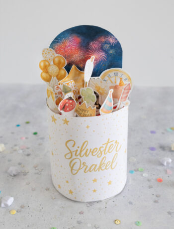 Duplo Banderole für Verpackung für Silvester mit Vorlage zum Ausdrucken