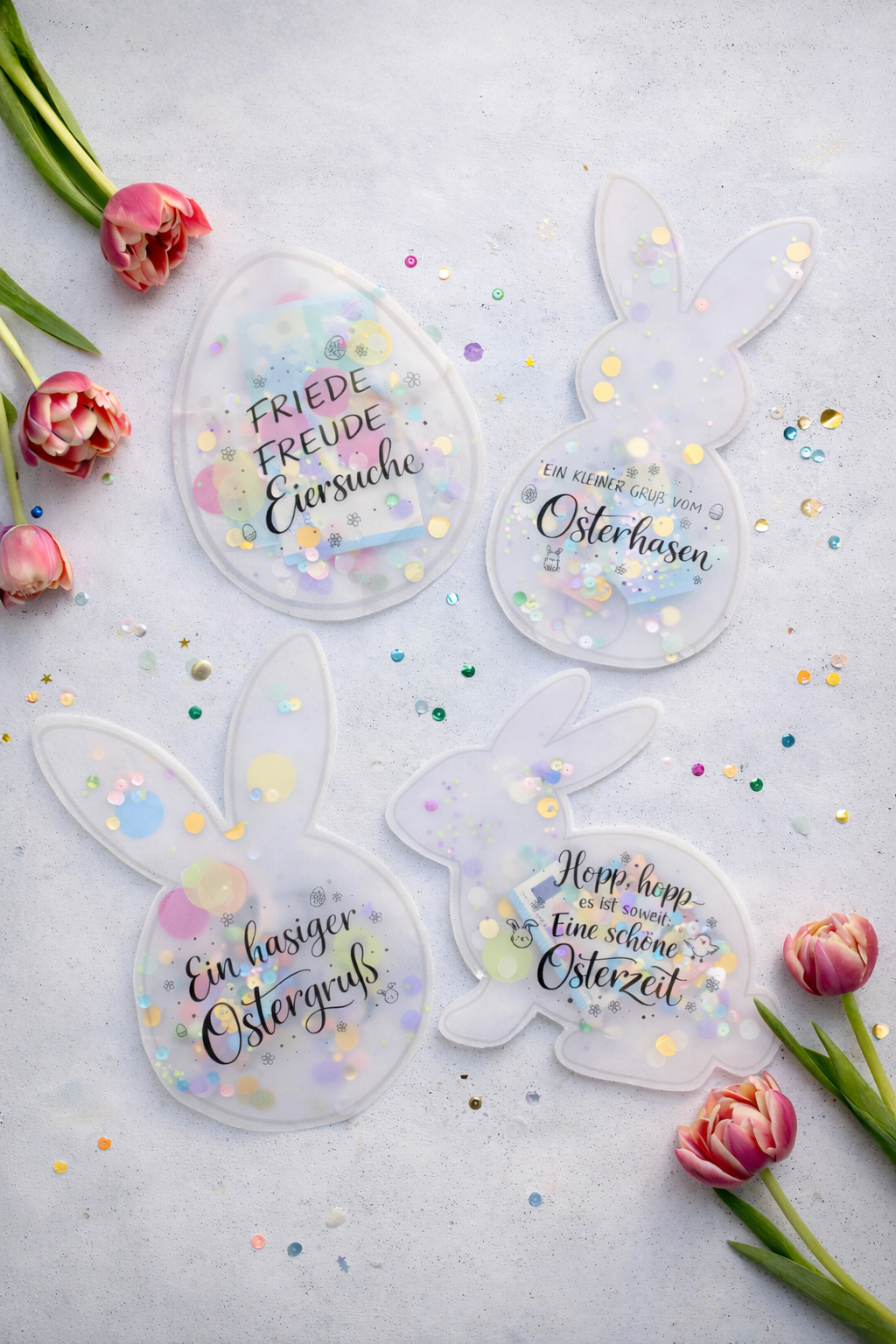 Oster Schüttelkarten für Geld, Gutscheine und Süßigkeiten als Ostergeschenk