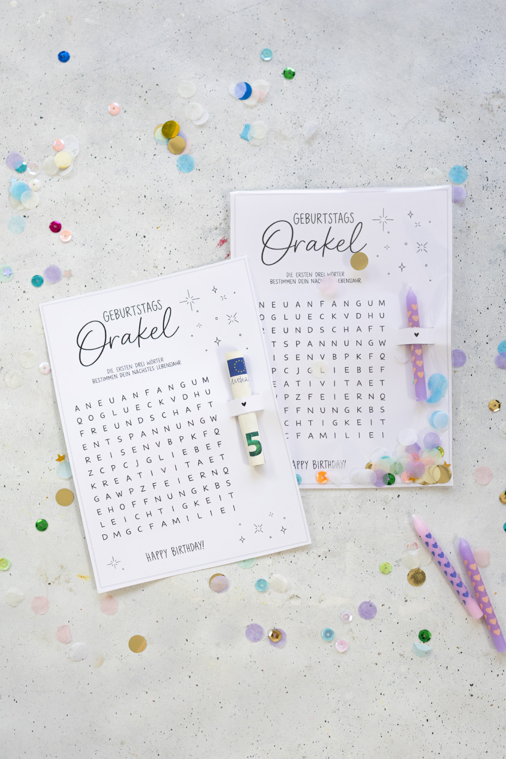 Geburtstags-Orakel als kleines Geburtstagsgeschenk