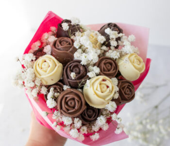 Schoko-Erdbeer-Rosen selber machen – DIY Geschenkidee