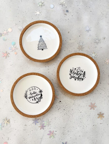 Weihnachts-Untersetzer gestalten (IKEA Hack)