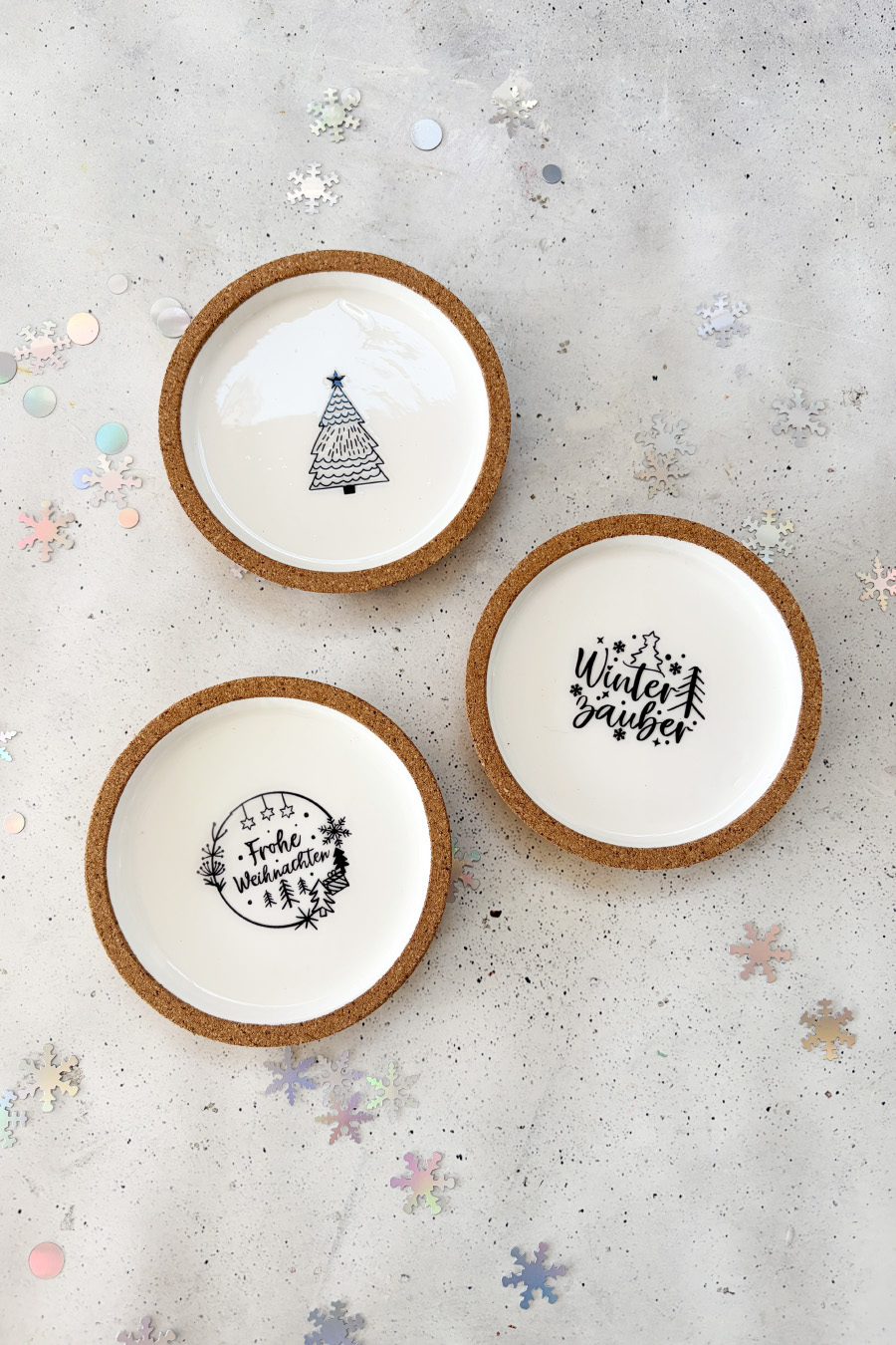 Weihnachts-Untersetzer gestalten (IKEA Hack)